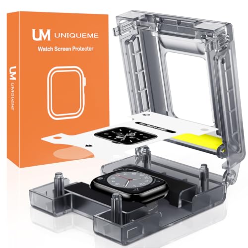 UM UNIQUEME 4 Pezzi per Apple Watch Series 11/10 46 mm Pellicola Protettiva - EPU Flessibile Pellicola per Apple Watch 10 46 mm, Senza Bolle, Trasparente HD, Copertura Completa