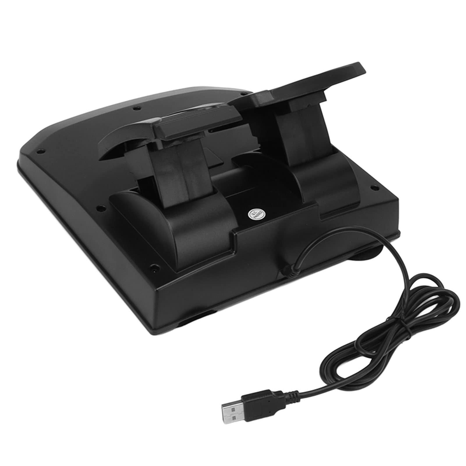 Volante da Corsa, Volante da Gioco Simulatore di Corse 5 in 1 Forza Motrice Volante da Corsa Vibrazione Volante per PC con Pedale Al Volante da 180 Gradi per PC