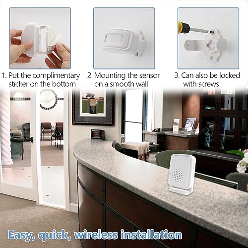Miniatura 4 de Alerta De Entrada, Alarma De Bienvenida, Avisador Puerta Tienda, Sensor De Movimiento Con Alarma, Detector De Paso, Sensor De Presencia, Timbre Con Sensor De Movimiento Para Tienda De Negocios