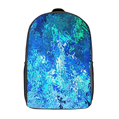 Sac à dos imprimé 3D grand volume 17 pouces confortable pour ados