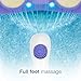 Conair Waterfall Pedicure Foot Spa Bath with Blue LED Lights, Massaging Bubbles and Massage Rollers, Purple/White
