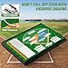 Magnetic Baseball Lineup Board, Collapsible Professional Softball & Baseball Lineup Board for Dugout, Baseball Clipboard for Coaches with 40 Magnetic Lineup Cards and High-End Markers (Leather Cover)