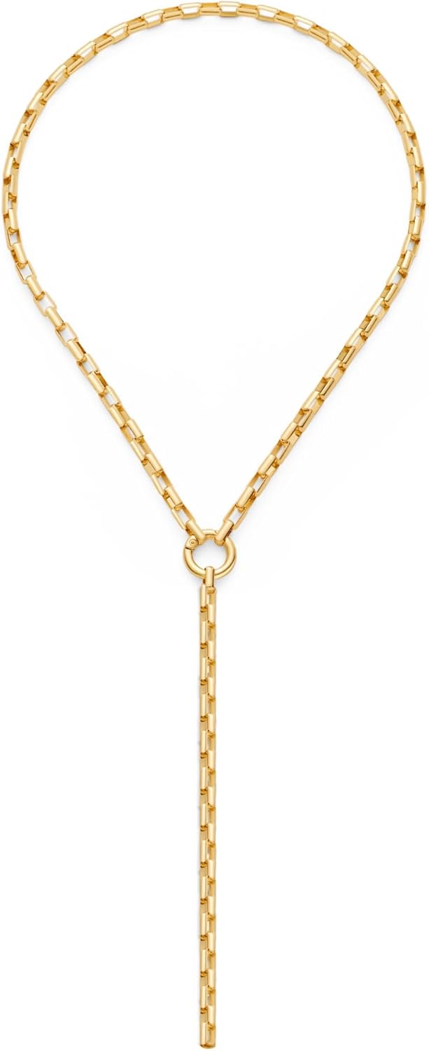 Chunky Gold Necklaces for Women - Gold Lariat Long Necklaces, Chunky Statement Jewelry | Trendy Long Body Jewelry Gifts