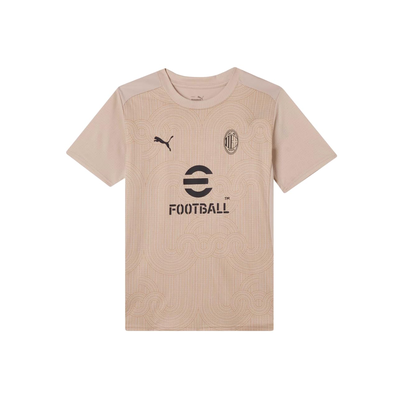 A.C. Milan Maglia Prematch Maillot de Course Prematch, Saison 2024/25, Technologie dryCell, Coupe Classique Mixte Enfant