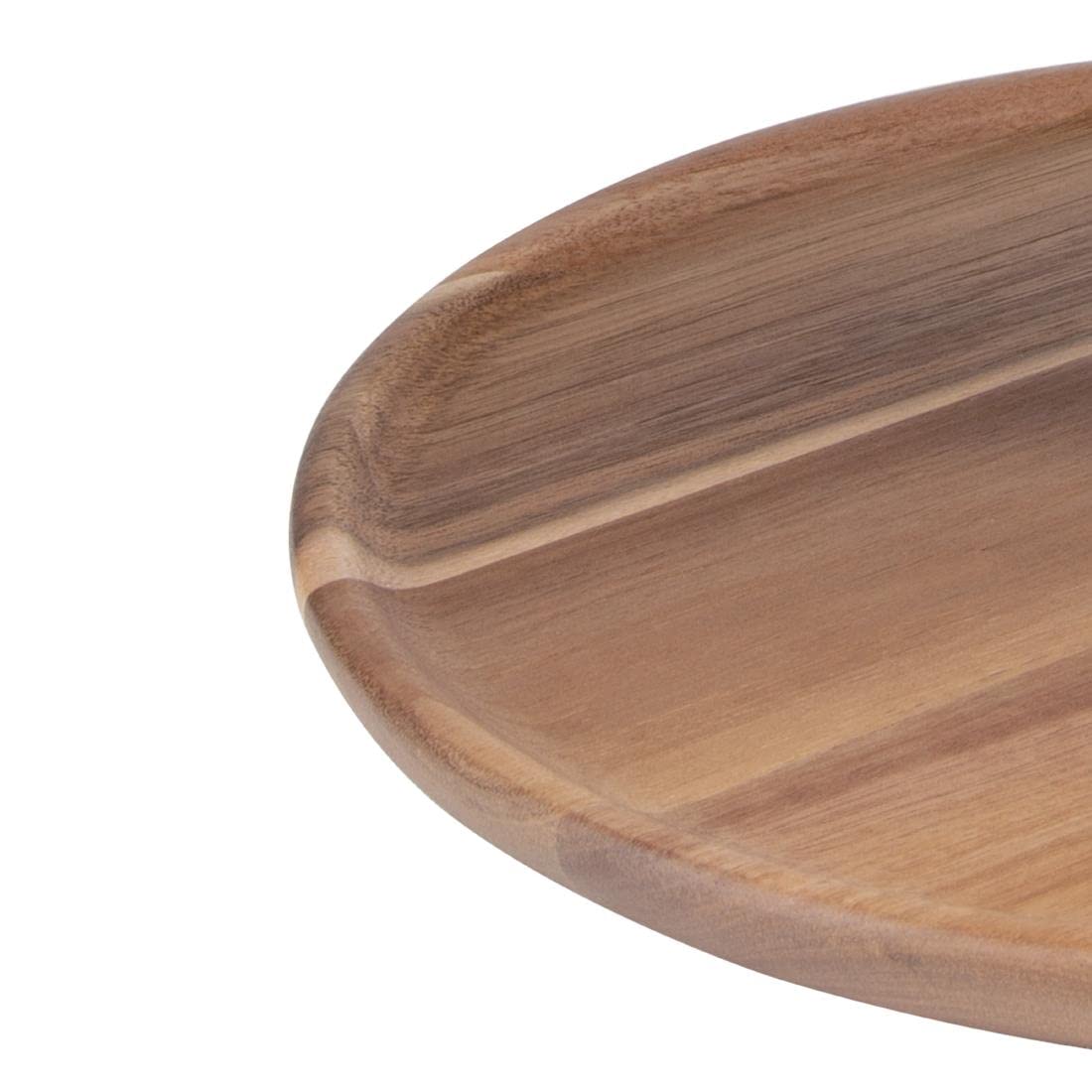 Olympia Soporte de madera de acacia de 3 niveles, 305 x 395 mm, resistente, resistente, duradero, elegante, hotel, restaurante, cafetería, bufé, té, tarta, pastelería, soporte de exhibición