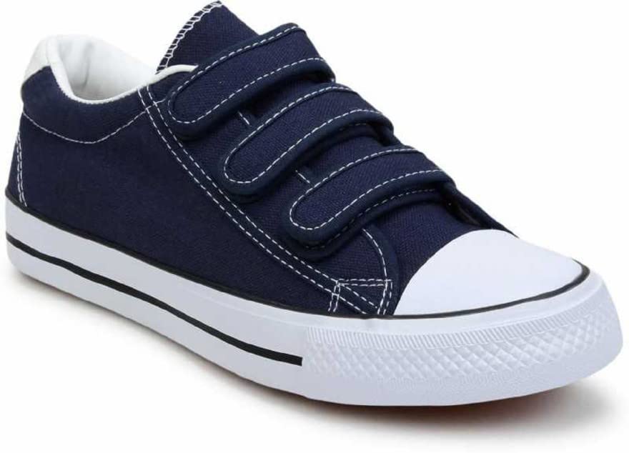 Image of Men Canvas Running Walking Casual Hook and Loop Tape Sneakers Shoes