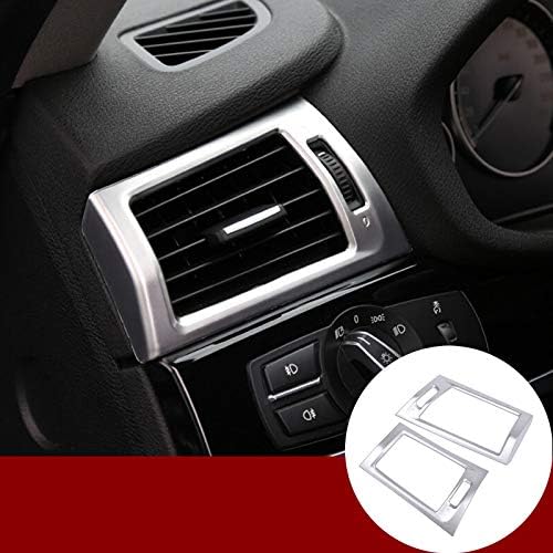 Interior Console Side Air Vent Outlet Trim Cover 2pcs for BMW X3 F25 2011-2017