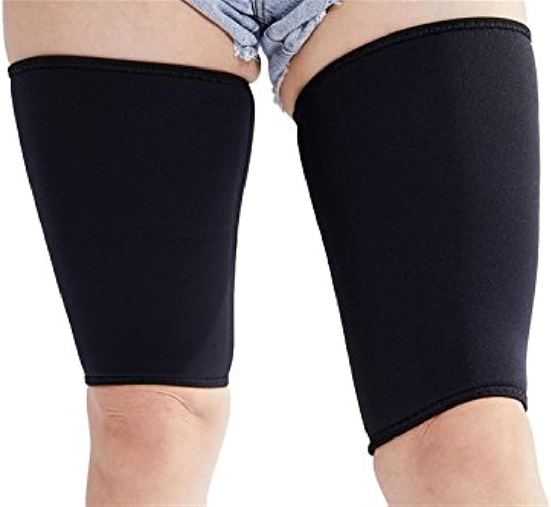 Vinmin Hot Thermo Thighs Shaper Slimming Compression Leg Wrap Neoprene Sleeve Workout Sweat Sauna Suit for Women Men
