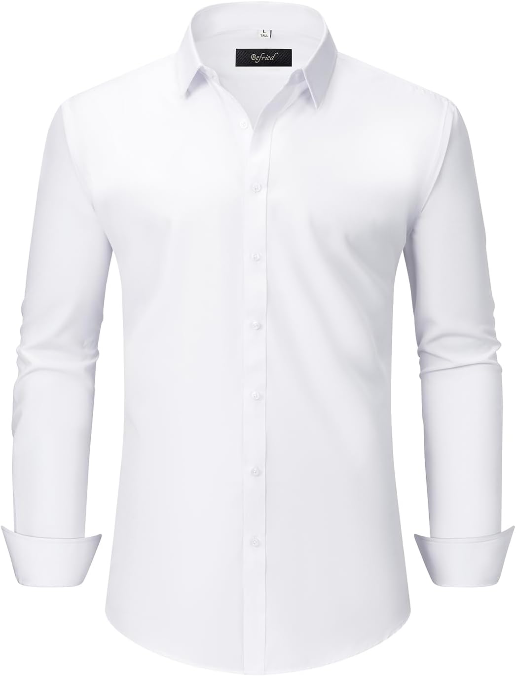 Dress Shirts for Men Big and Tall(XL Big-6XL Big Tall) Button Down Long Sleeve Tuxedo Business Casual Collared Shirt - Image 4