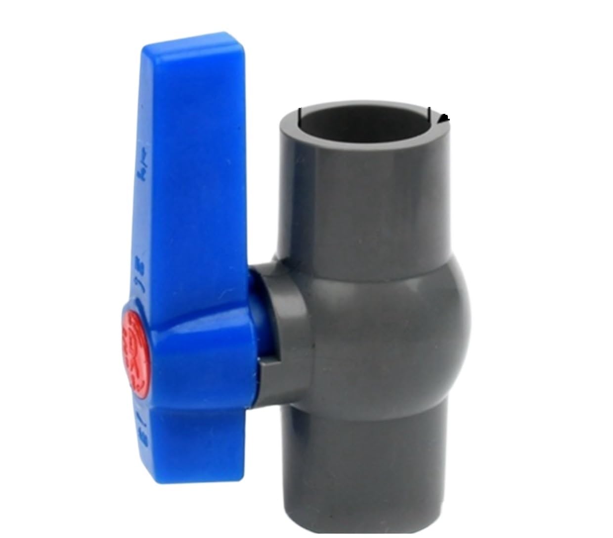 I.D 20~63mm Grey PVC Female Thread/Socket Type Ball Valve Garden Irrigation Pipe Adapter Aquarium Water Supply Joint Ball Valve(Inner Dia 50mm)