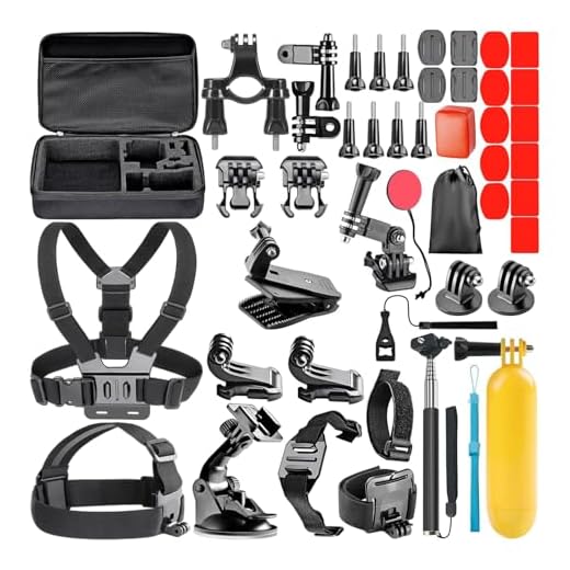 Neewer 49-en-1 Kit d'Accessoires d'Appareil Photo d'action pour GoPro 8 GoPro Hero 7 6 5 4 Hero Session 5 Apeman DJI OSMO Action SJ6000 DBPOWER AKASO VicTsing Rollei Lightdow Camper