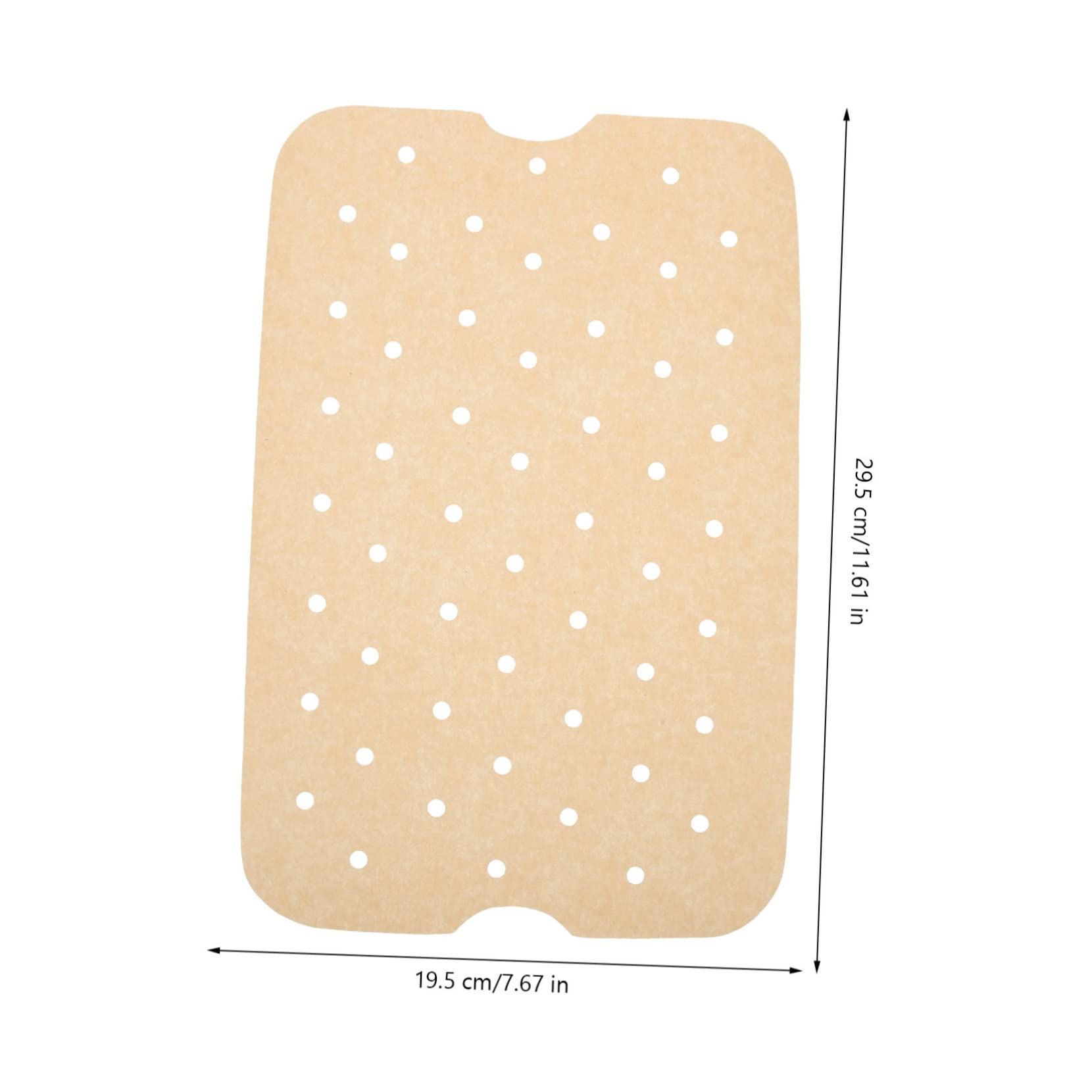 200 Hojas Funda Perforado para Freidora de Aire Antiadherente Resistente al Aceite para Cocción Saludable y Limpieza