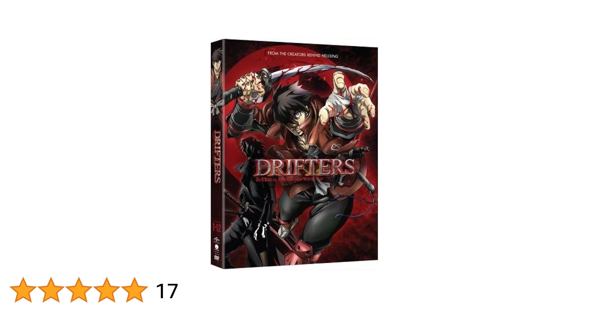 アニメ DRIFTERS  DVD Amazon.com: Drifters (Eps 01-12) (Limited Edition Box) (3