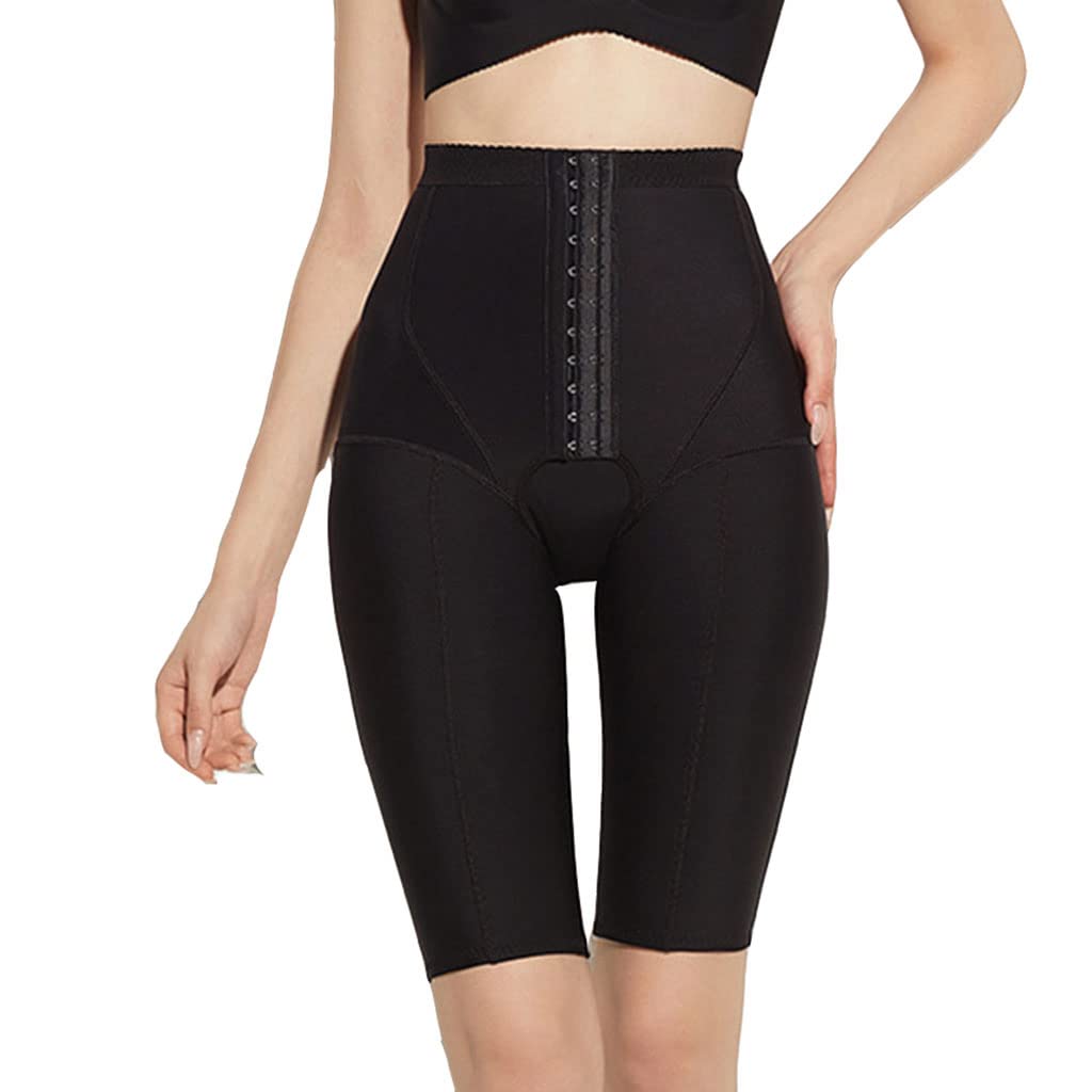 SXLLZSLC Post Surgery Bodysuit Legs Shaper Women Liposuction Compression Garments Crotch Closure Seamless Shapewear Black