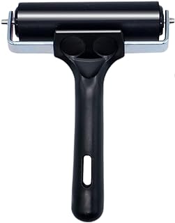 Rubber Brayer Roller for Boat Flooring Tools - Tape Roller for Decking Installation,RV Roof,Wallpaper,Broadstep Smoothing(4 inch, 1PCS)