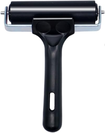 Rubber Brayer Roller for Boat Flooring Tools - Tape Roller for Decking Installation,RV Roof,Wallpaper,Broadstep Smoothing(4 inch, 1PCS)