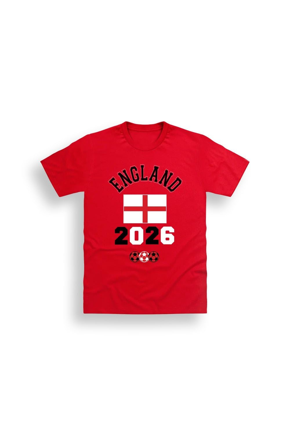 England Football Kids T-Shirt, Unisex Short Sleeve 100% Cotton Crew Neck Tee, Red Supporters Fan Top, Machine Washable, Red, Sizes 1-2Y, 2-3Y, 4-5Y, 5-6Y, 7-8Y, 9-10Y, 10-11Y, 13-14Y