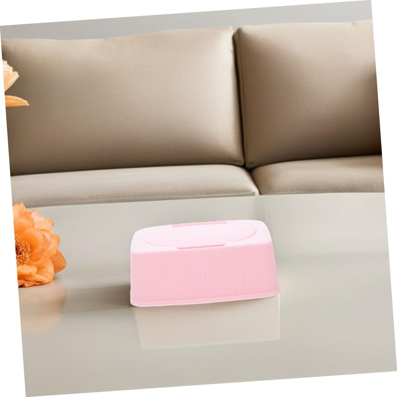 5pcs Wipes Dispenser Refillable Tissue Holder with Lid for Diaper Bag Travel Wipe Organizer for Home Office and Car Easy Dustproof Storage Box