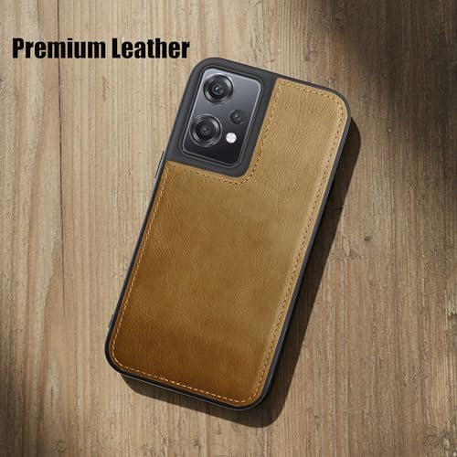 Image of Leather Case for OnePlus Nord CE 2 Lite Premium Protective Stylish Slim Cover with Shockproof Raised Edges Brown