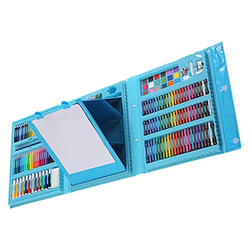 Kit de Desenho Infantil, 208 Peças, Kit de Desenho DIY Portátil para Crianças Com Caixa de Armazenam