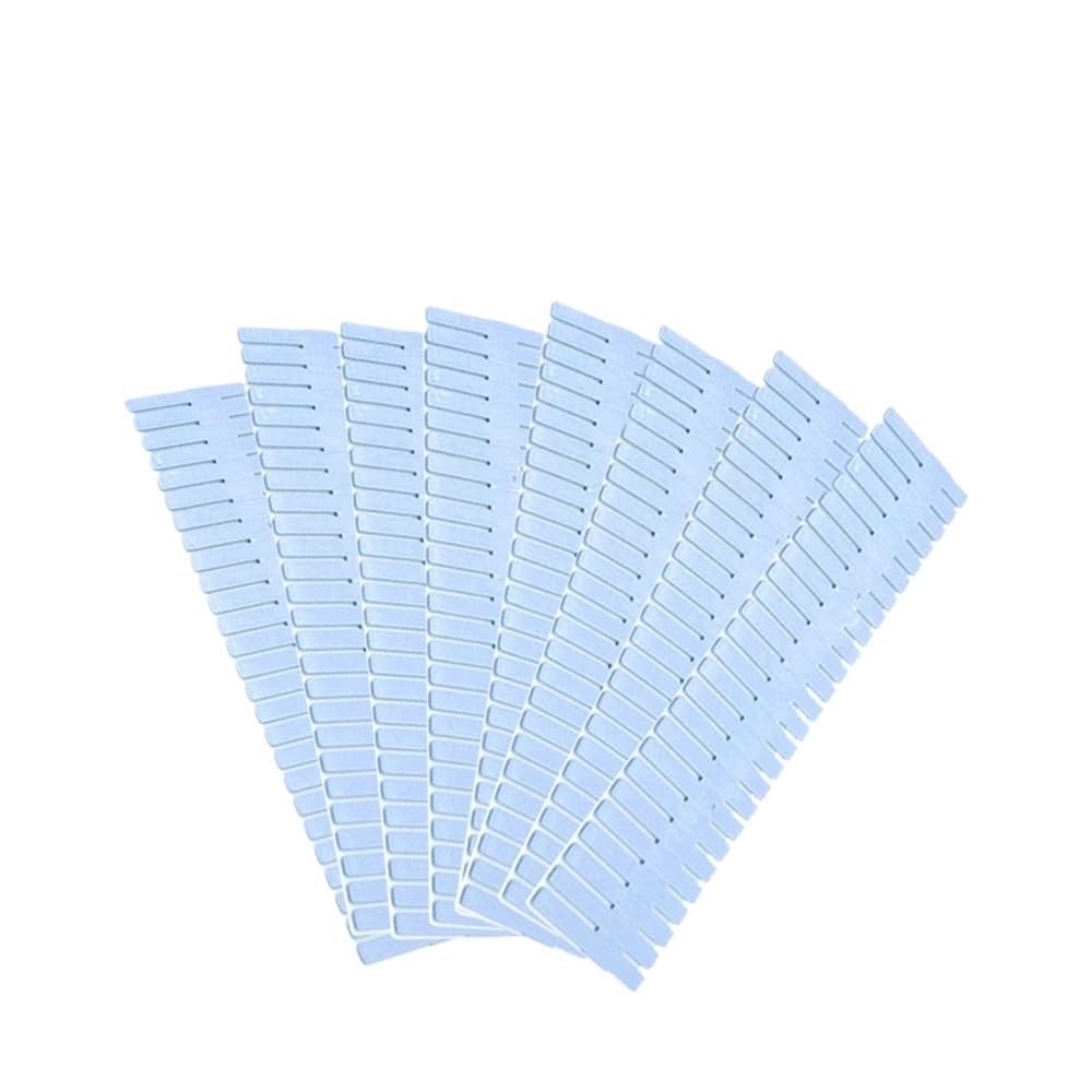 Sunrrafck Blue 8 Pieces 8Pcs/4Pcs Drawer Divider Partition Adjustable Plastic Storage Cabinet Household Drawers Organizer Dividers(Blue 8 Pieces)