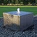 Produktbild CLGarden Designer Edelstahl Springbrunnen Quader groß Wasserspiel Garten Komplettset