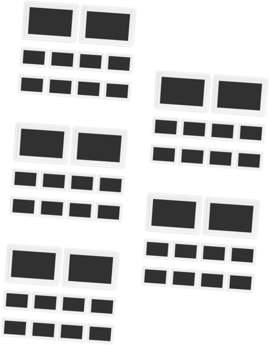 Garneck 50pcs Magnetic Picture Frames Magnets Magnetic Organizer Fridge Magnets for Photo Display Home Office Decor
