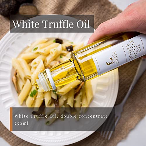 TruffleHunter weißes Trüffelöl (1 x 250ml) Doppelkonzentrat Olivenöl kaltgepresst mit echtem Trüffel – Delikatesse… - Afbeelding 3