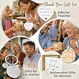 Thank You Ornament for Women, Teacher Appreciation Gifts - A Little Pocket Hug & Card Retirement, Farewell Gifts for Coworker, Graduation Gift for Teacher, Never Forget the Difference You Make HH674