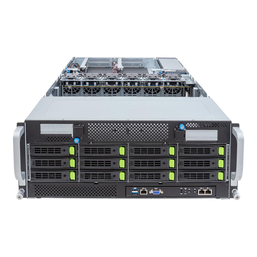 HPC/AI Server Barebone G493-SB1 rev. AAP1 4U Intel Gen4/Gen5 Xeon Scalable, Dual CPU, 10x Gen5 GPUs