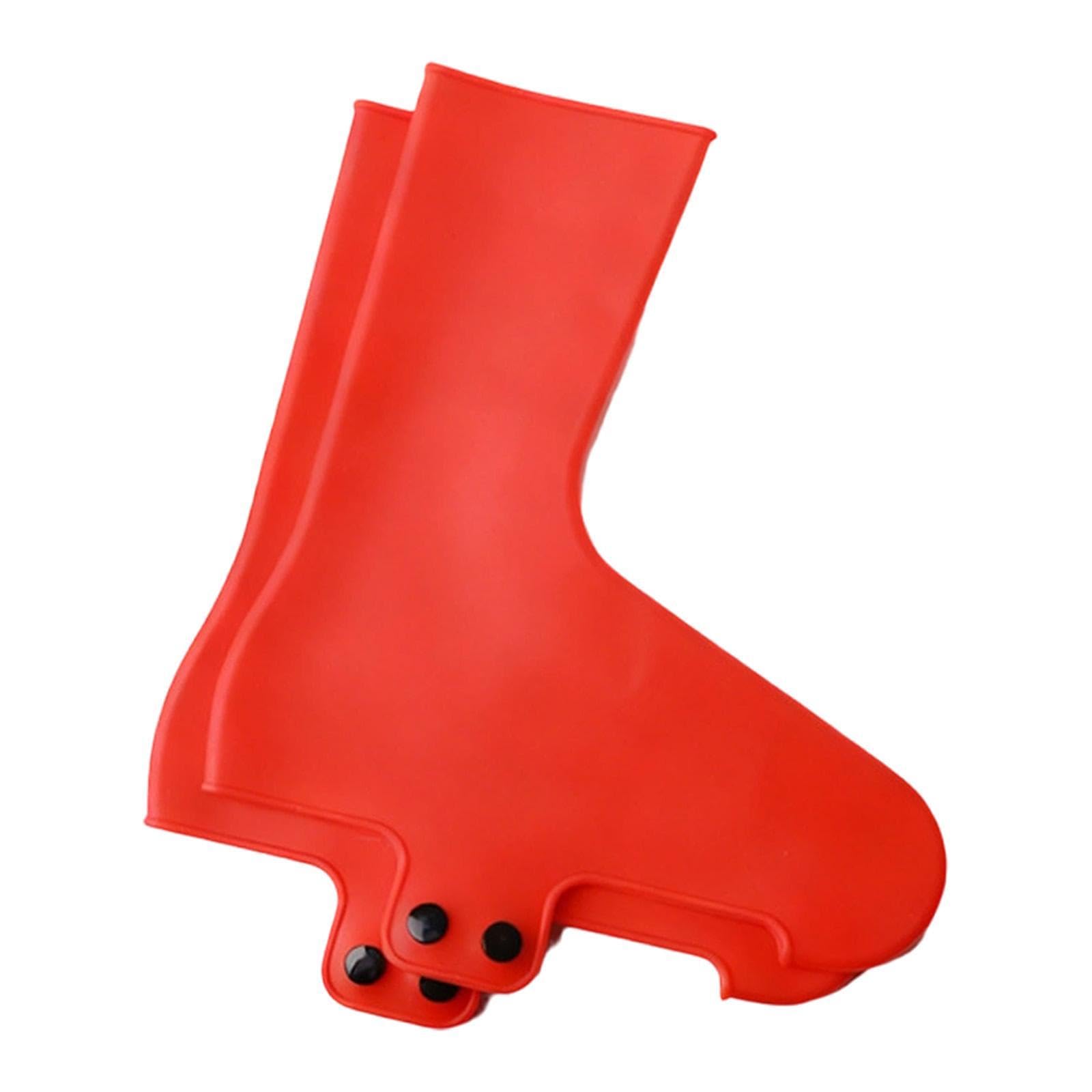 Copriscarpe Da Ciclismo, Copriscarpe Antipioggia E Antivento, Copriscarpe con Lucchetto, Scarponi Da Trekking E, Red M
