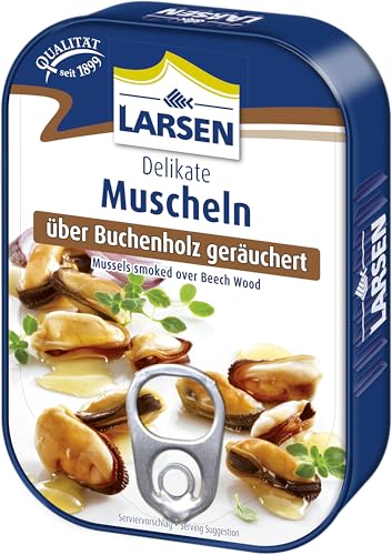 لارسن بلح البحر المدخن بزيت بذور اللفت 110 جرام