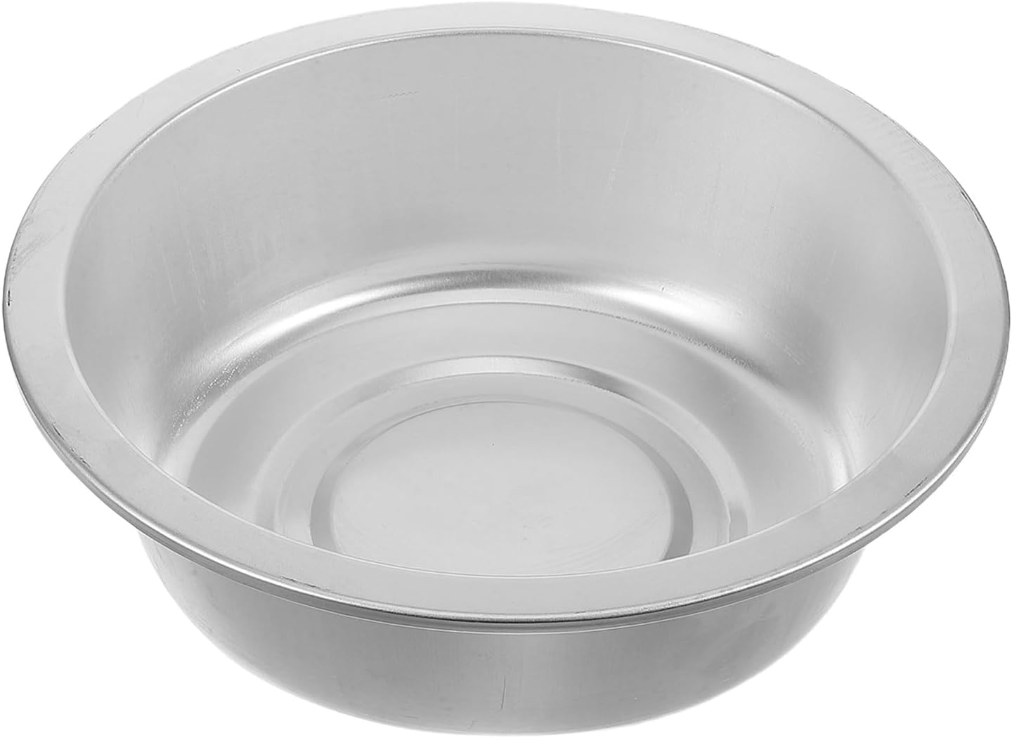 Toyvian Large Aluminum Mixing Bowl 28cm Thickened Metal Food Preparation Basin for Kitchen Vegetable Washing Laundry and Face Cleaning