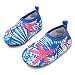 JIASUQI Baby Outdoor and Indoor Slip On Beach Walking Water Shoes For Swim River Pool,Blue White 6-12 Months