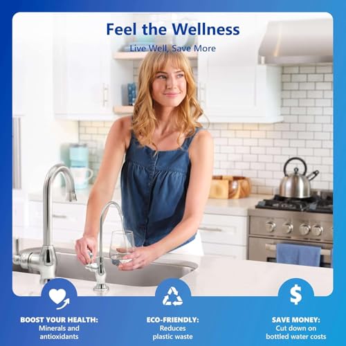 Image of Express Water 10 Stage Reverse Osmosis Alkaline Water Filtration System with Alkaline Filter for Added Essential Minerals - RO Water Filter with Faucet and Tank - Under Sink Water Filter 50 GPD