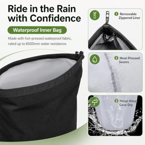 KGTJGCJ Oxford Rain-Resistant Expandable Panniers