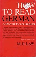 How to read German;: A short cut for non-linguists B0007JI6Y6 Book Cover