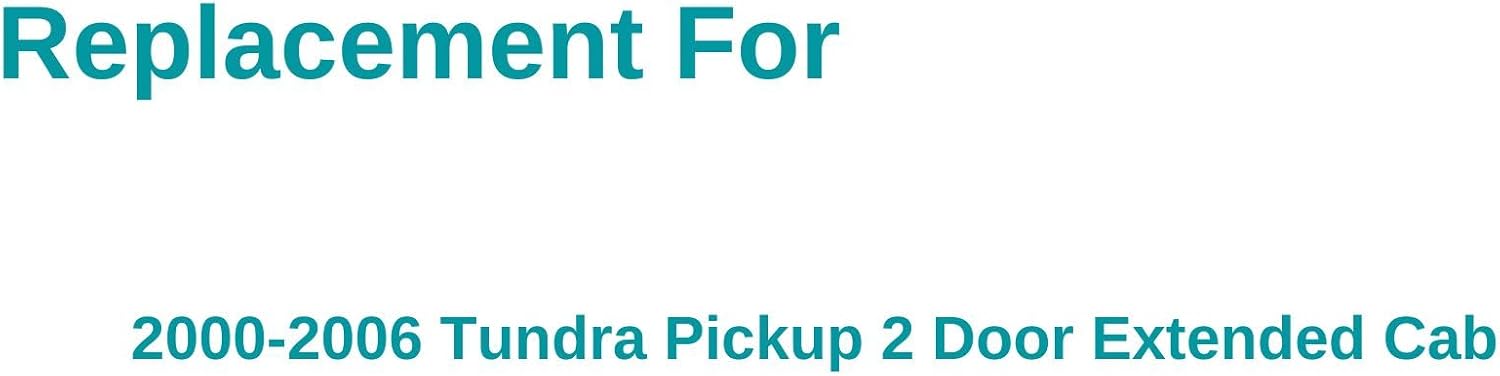 Driver/Left Side Movable Quarter Window Glass Replacement For Toyota Tundra Pickup Extended Cab 2000-2006