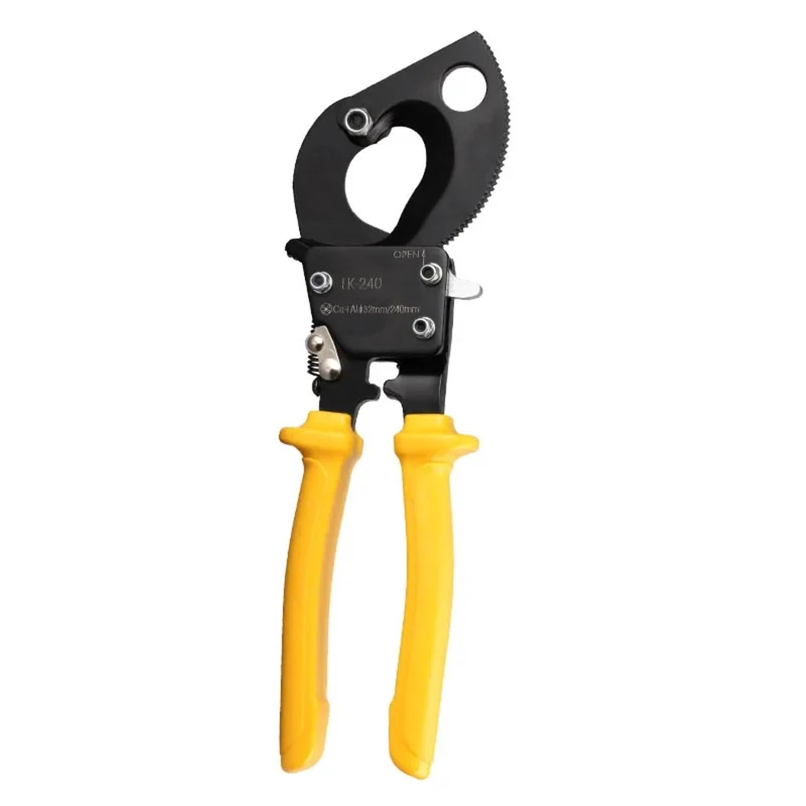 Heavy Duty Ratcheting Cable Cutters Multi-Strand Aluminum Copper Wire Pliers For Up To 240mm²