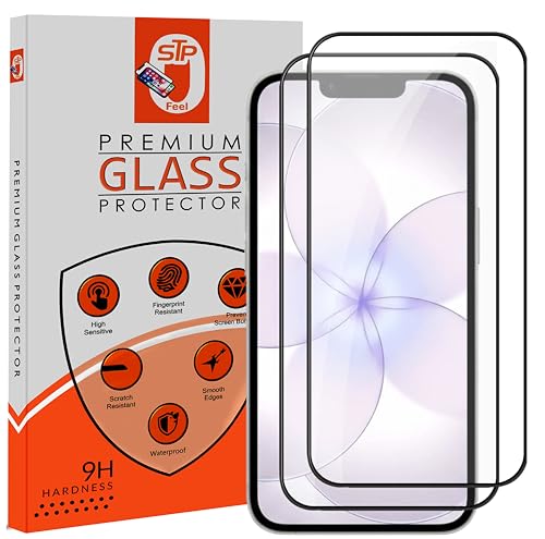 Image of STP FEEL Premium Tempered Glass Screen Protector Guard Compatible For iPhone 17e 5G (6.1 Inch, Pack of 2) | Edge to Edge Coverage With Easy to installation kit for Smartphone