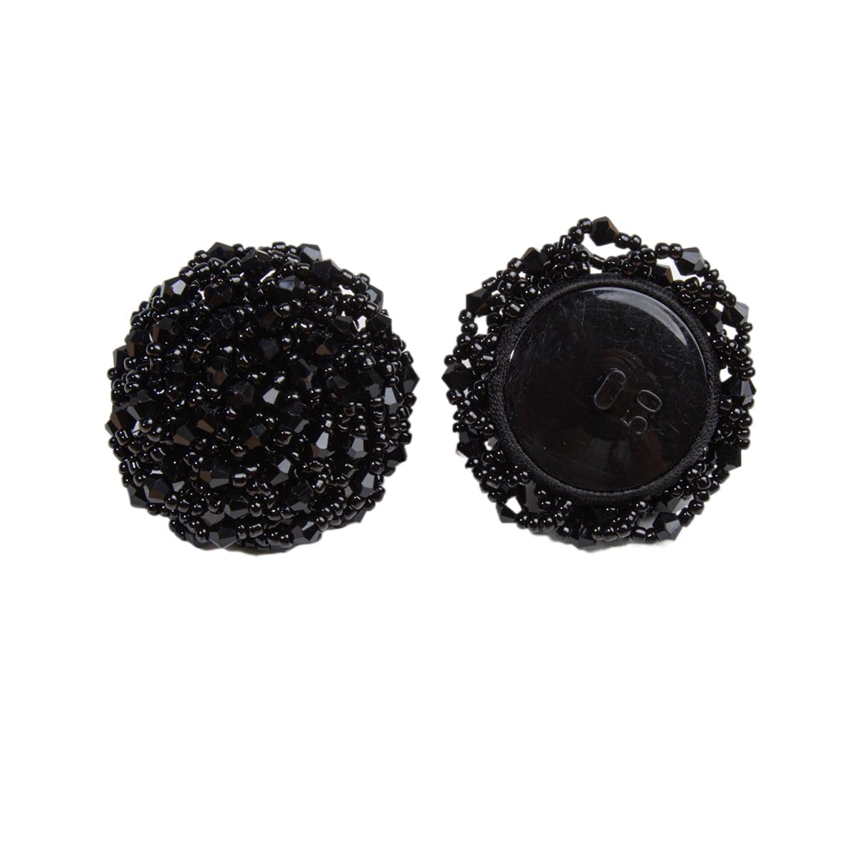 ROMDANTY Vintage Beaded Buttons Set, Large Embellished Pearl Decorative Sewing Buttons for Coats, Dresses, Sweaters, Cardigans, and Craft Projects