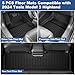 Weize Floor Mats Fit for Tesla Model 3 Highland 2025 2024, TPE All Weather Cargo Liner Floor Mats and Cargo Trunk Mats Accessories Front Rear Cargo Mat Full Set