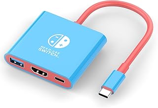 2026 Switch 2 Dock for Nintendo Switch 2 Adapter 3 in 1 with 4K 60Hz HDMI 2.0, USB 3.0 Port, USB C 100W Charging, TV Adapter Switch OLED Hub Docking Station Portable Travel for Nintendo 2 Accessories