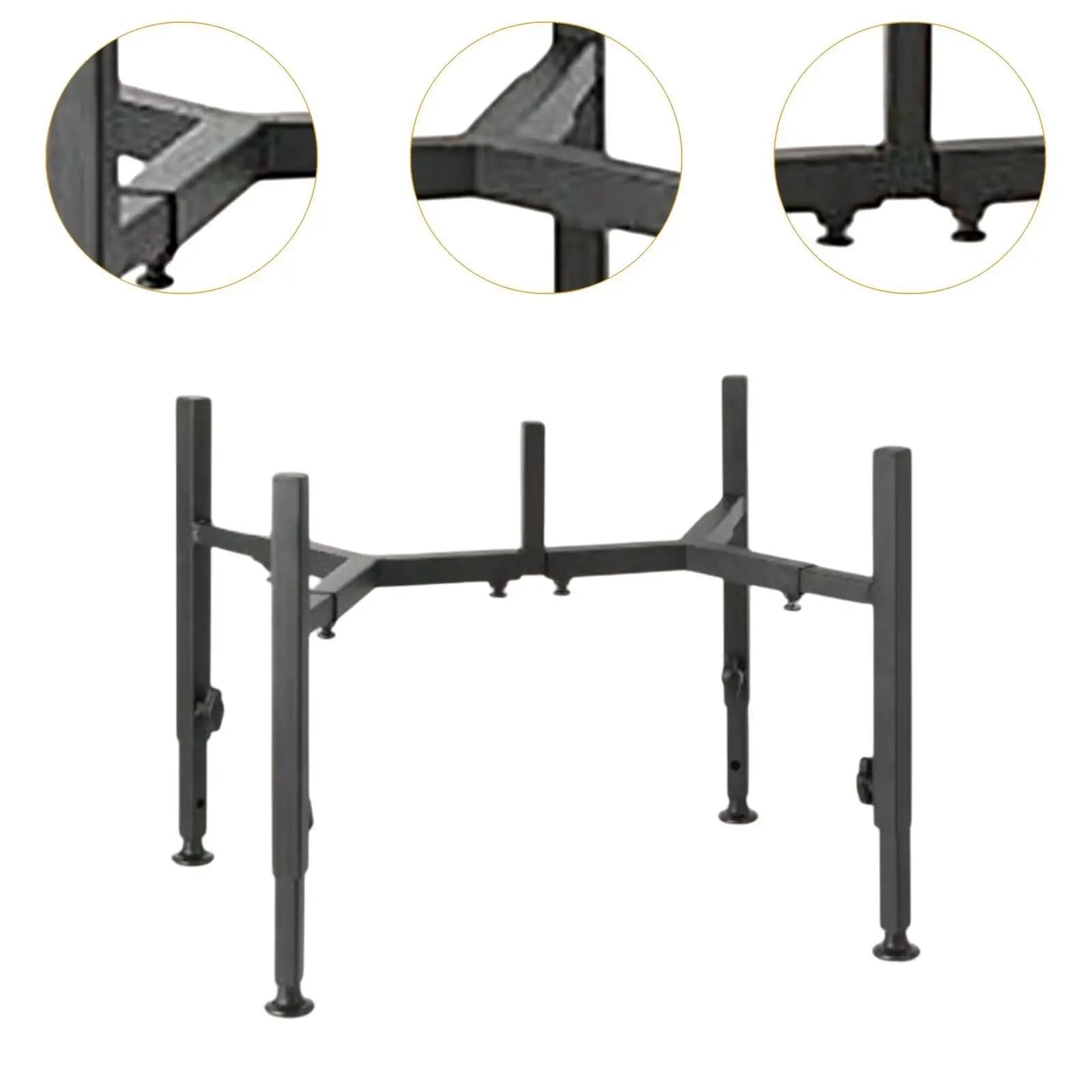 Support de gamelle Double surélevé en métal réglable