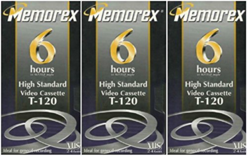 Memorex High Standard T-120 6-hour Video Cassette VHS HS - 3