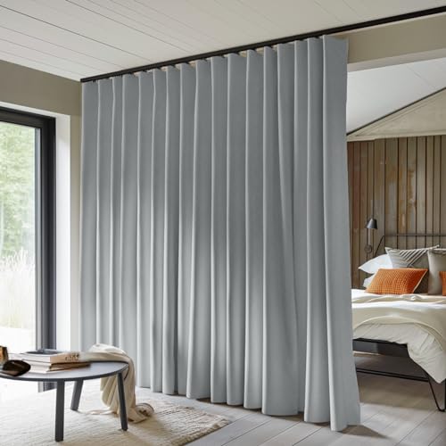 MaKefeile Room Divider Curtains Total Blackout Privacy...