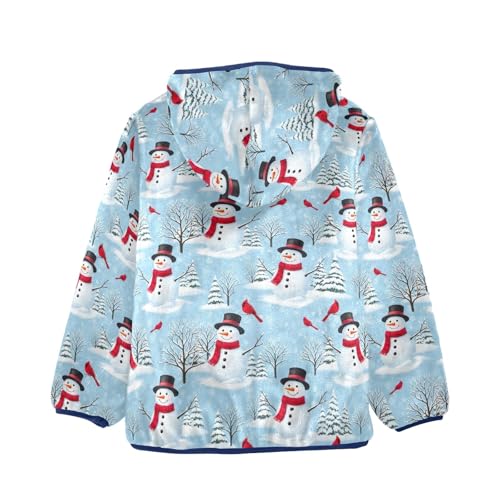 Snowmen Red Birds Toddler Comfy Warm Fleece Outerwear Jackets with Polar Fleece Lining 3T2