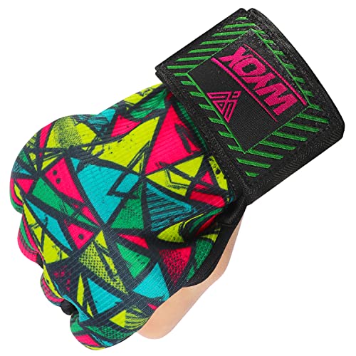 Hand Wraps Boxing Inner Gloves - Gel Elasticated Padded Bandages Under Mitts Long Wrist Support For Mma Muay Thai Kickboxing Martial Arts Training | Fist Protector (Provocative Picasso, S/M) #TOP6