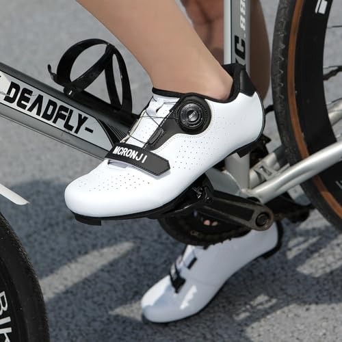 Cycling Shoes, Unisex Delta Cleats Compatible, Indoor Peloton and Outdoor Road Bike Shoes for Men and Women4