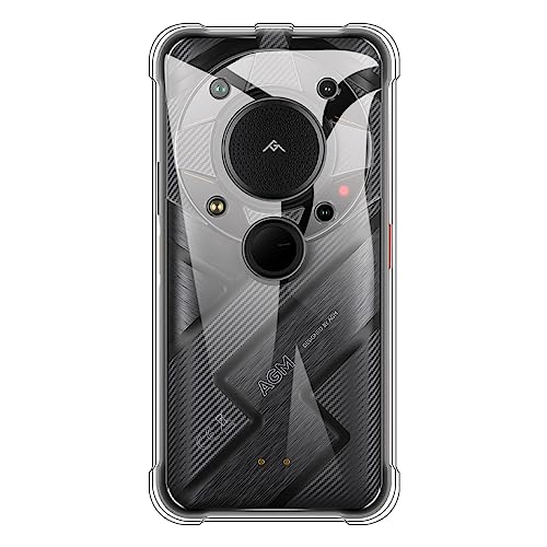 Shantime TPU Phone Case Compatible with AGM G2, Slim Shockproof Soft Cover with Anti-Scratch Design and Precise Cutouts for Full Protection (Clear)